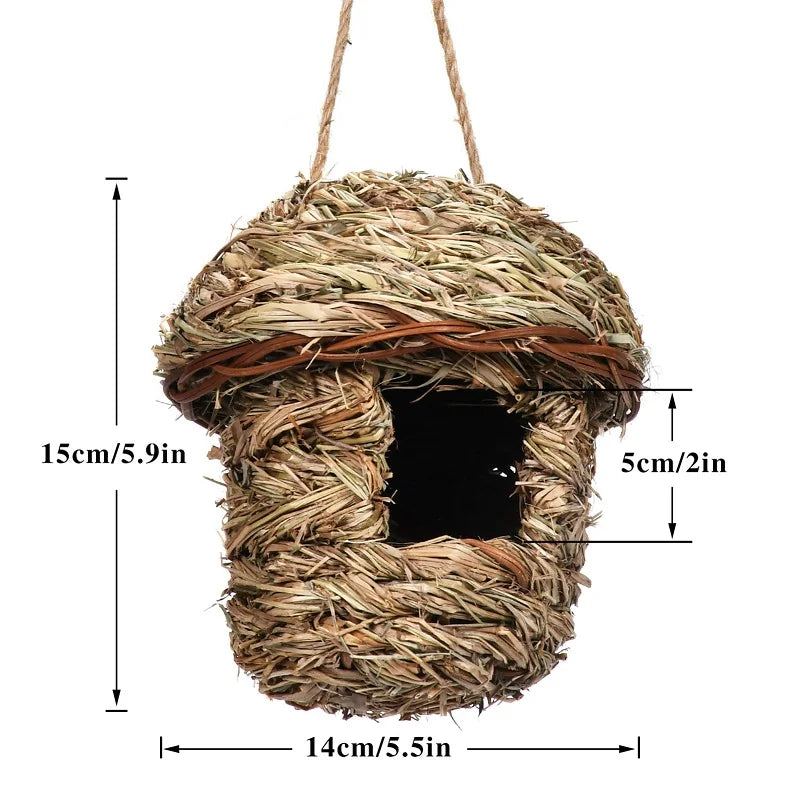 Bird House Creative Breathable Bird Nest Outside Parrot Bird Hanging House Outside Supplies