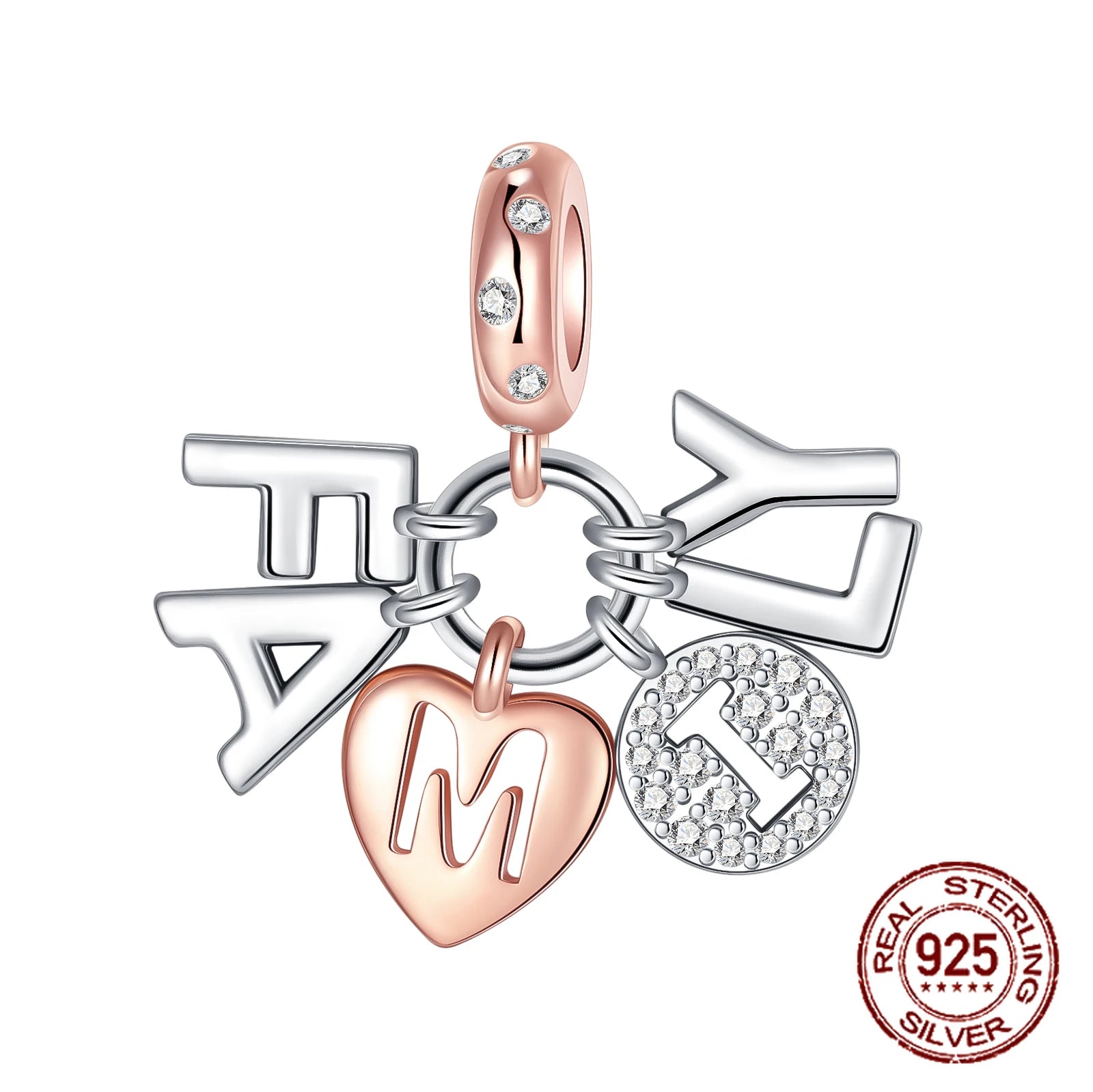 2024 New 925 Sterling Silver Bead Golden Heart-Shaped Lock Birthday Candle Charm Fit Bracelet DIY Women Jewelry