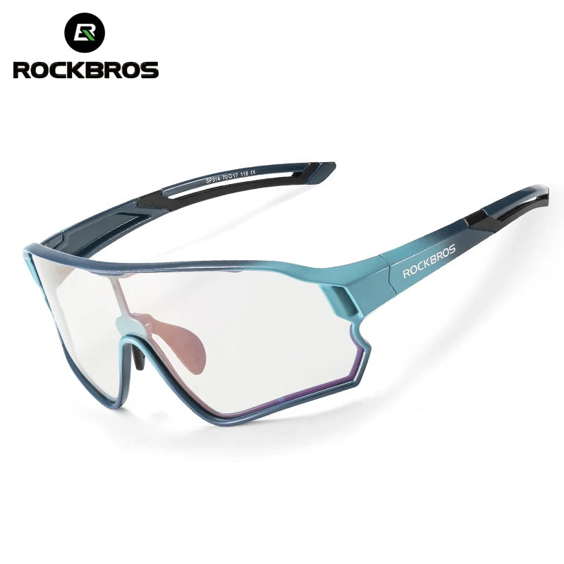 ROCKBROS Child Photochromic Sunglasses Bicycle Eyewear UV400 Kids Bike Goggles Protection Classic Windproof Outdoor Glasses