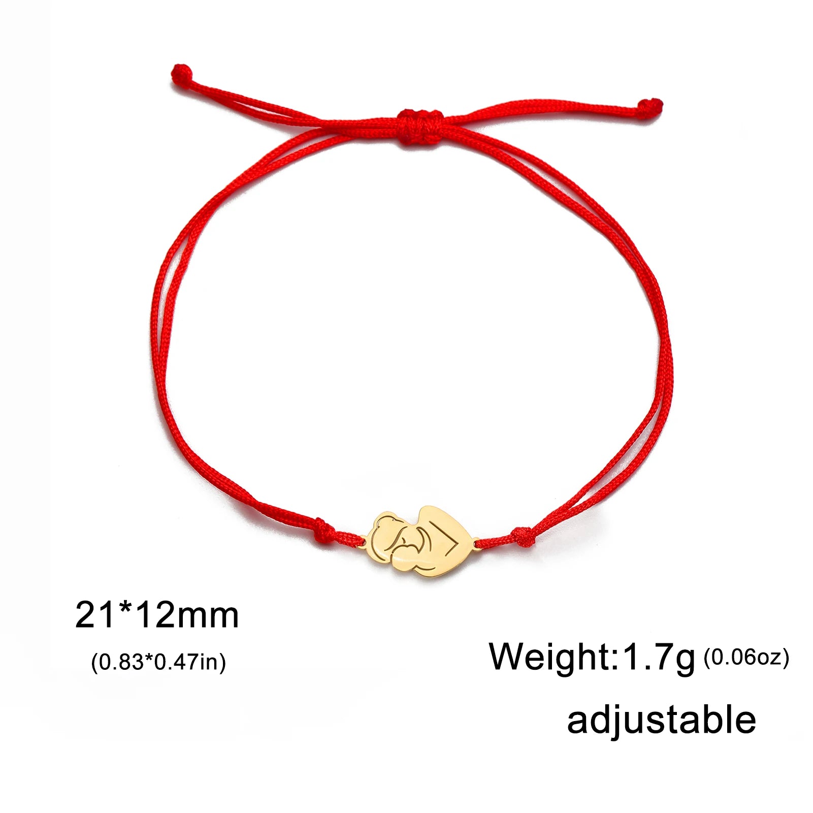 Skyrim Fashion Baby Mom Rope Bracelet Love Family Stainless Steel Charm Bracelets Pulsera Jewelry for Women Mother's Day Gift