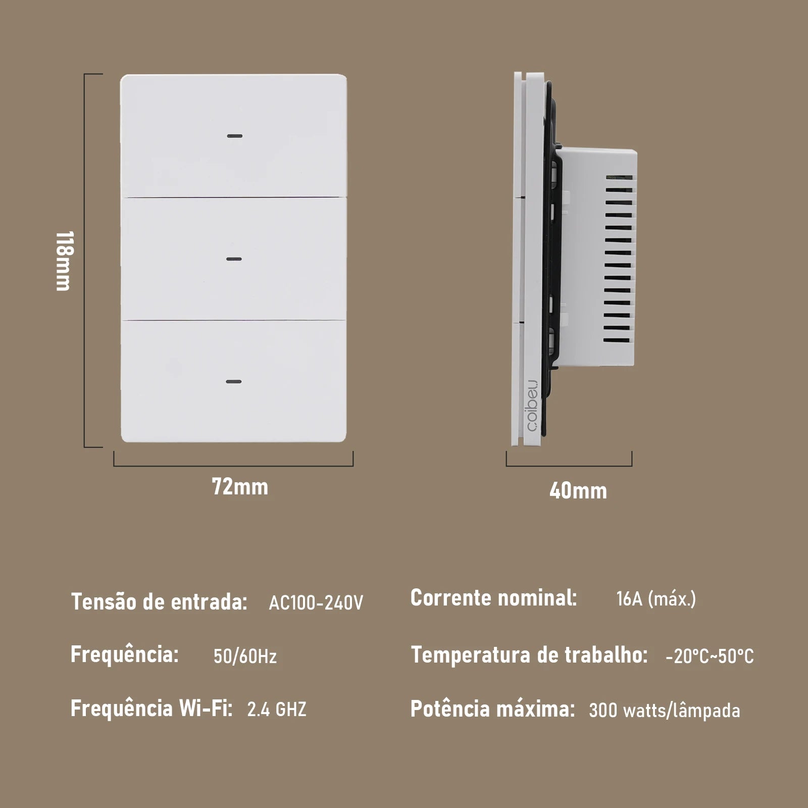 Tuya, N + L With Neutral, Wifi Smart Switch, Control, Switch, Wifi Smart Switch, Tuya Switch, From Brazil