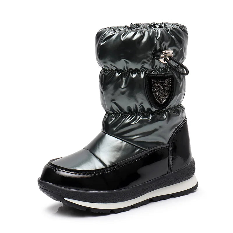 30% Real Wool Winter Warm Baby Shoes Waterproof Children's Snow Boots -30 Degree Keep Warm Girls Boys Snow Boots Kids Shoes