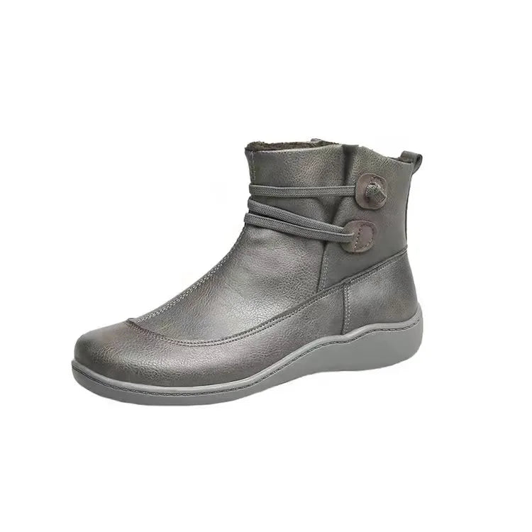 Boots Women Chelsea Ankle Botins Low Cowboy Sneakers Rain  Snow Western Flat-heeled Gothic Punk New Rock on Offer