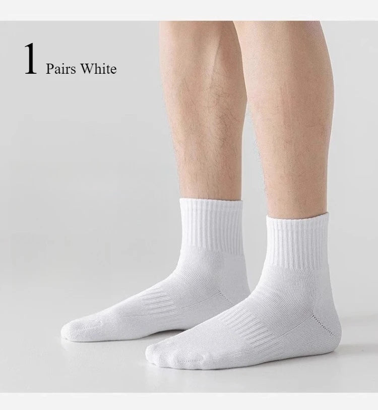1/10/20 Pairs Neutral men female Round Neck Socks Spring Summer Sweat Absorbing Breathable Soft Comfortable Couple Sports Socks