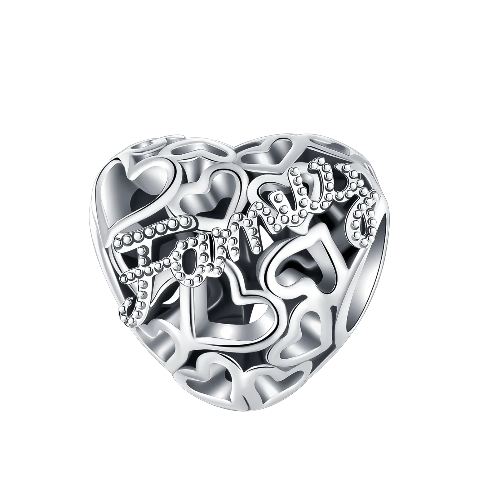 2024 New 925 Sterling Silver Bead Golden Heart-Shaped Lock Birthday Candle Charm Fit Bracelet DIY Women Jewelry