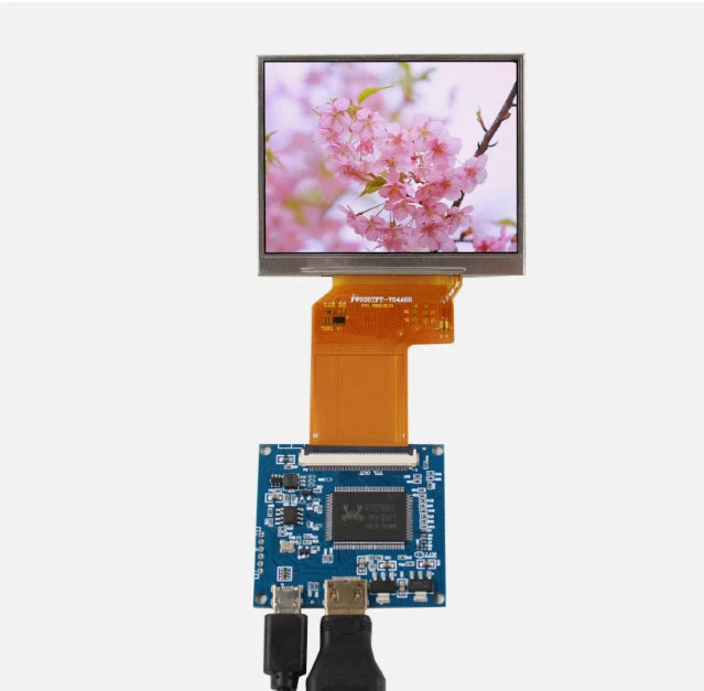 New 3.5inch 54Pin 640X480 LCD Screen With Mini HDMI Board 5VDC Power No OSD6 Mother Ad Board Driver