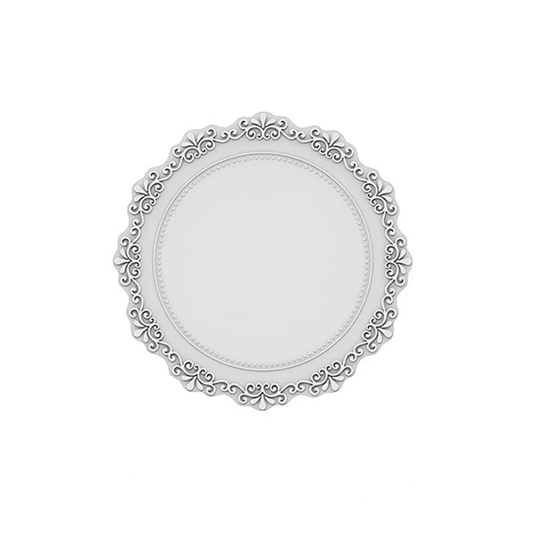 Kitchen Round Embossed Table Mat Placemats Multi-Purpose Silicone Hot Mats Nordic Home Decor Heat Resistant Waterproof Coaster