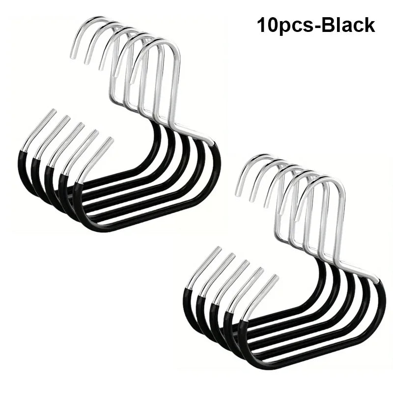 Durable Circle Ring Hat Hanger Versatile Steel Caps Round Hooks 5/10pcs Non-slip Hat Storage Hook Scarf Towel Tie Hanging Rack