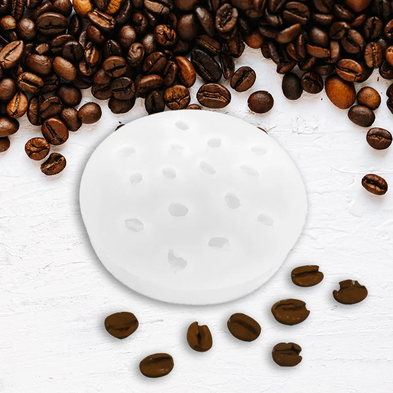 Mini Coffee Bean Silicone Mold Simulation Coffee Bean Chocolate Mold DIY Aromatherapy Candle Decoration Accessories