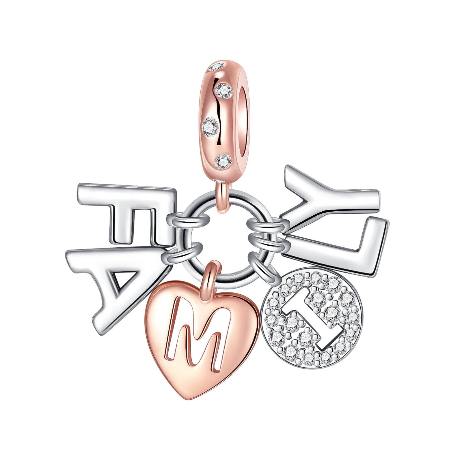 2024 New 925 Sterling Silver Bead Golden Heart-Shaped Lock Birthday Candle Charm Fit Bracelet DIY Women Jewelry