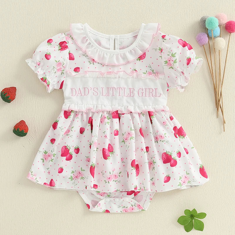 Adorable Toddler Floral Print Sleeveless Romper Dress with Bowknot Detail and Ruffled Hemline for Summer Beach Party
