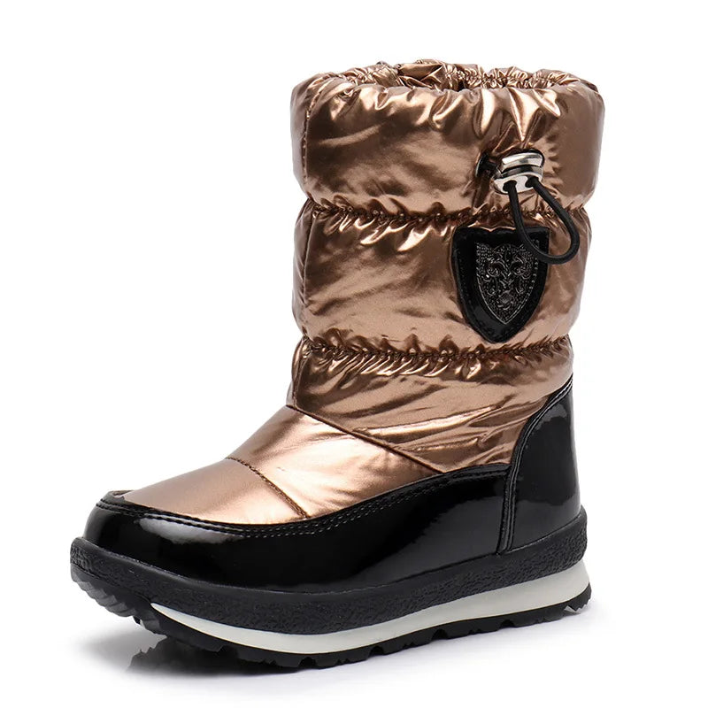 30% Real Wool Winter Warm Baby Shoes Waterproof Children's Snow Boots -30 Degree Keep Warm Girls Boys Snow Boots Kids Shoes