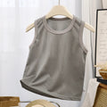 Summer Kids Sleeveless T-shirt Boy Girls Mesh Tank Top Breathable Sports Vest For Toddlers