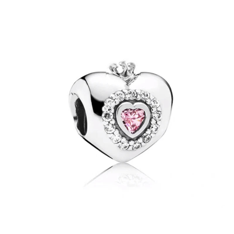 2026 Bestselling DIY Heart&Round Jewelry Gift Fit Original European Silver Bracelet Necklace Flower Charm Coffee Ice Cream Bead