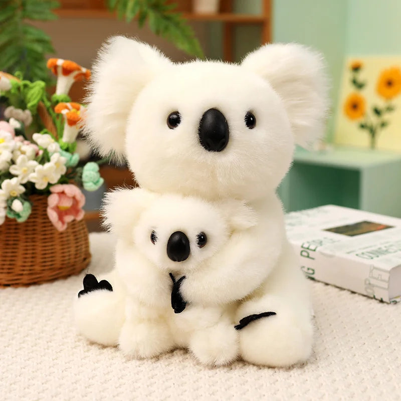 Kawaii Koala Mother And Child Series Plush Doll Simulation Penguin Dolphin Meerkat Sloth Tortoise Tiger Kangaroo Plush Toy Gifts