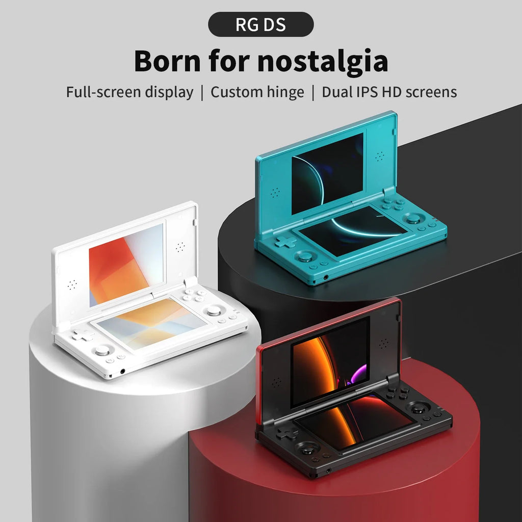 Anbernic RG DS Retro Video Game Console Android 14 4 Inch IPS Dual Multi-touch Screen Flip Game Player RGDS For Christmas Gift
