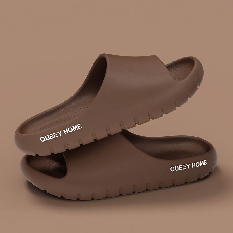 Queeyhome Men Slippers EVA Thick Soled Soft Sandals New Summer Fashion Non Slip Indoor Outdoor Beach Women Shoes