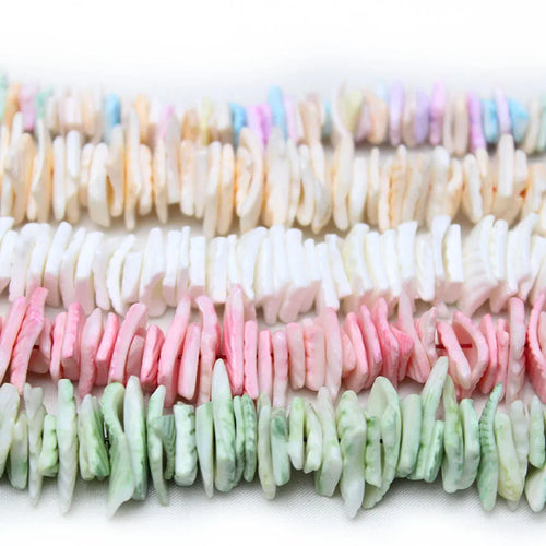 7-16mm Natural  Multi Color Mother of Shell Pearls Spacer Loose Beads  for Jewelry Making DIY Bracelets Necklace Earrings 15"