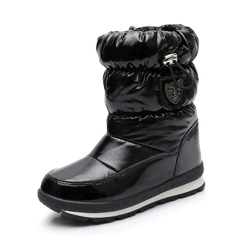 30% Real Wool Winter Warm Baby Shoes Waterproof Children's Snow Boots -30 Degree Keep Warm Girls Boys Snow Boots Kids Shoes