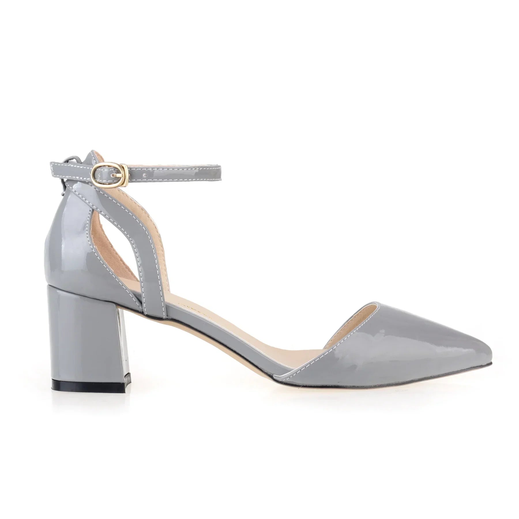 2026 Summer Women Sandals Sexy 5cm Single Work OL Thick High Heels Matte Pointed Toe Pumps Shollow Mouth Party Red Wedding Shoes