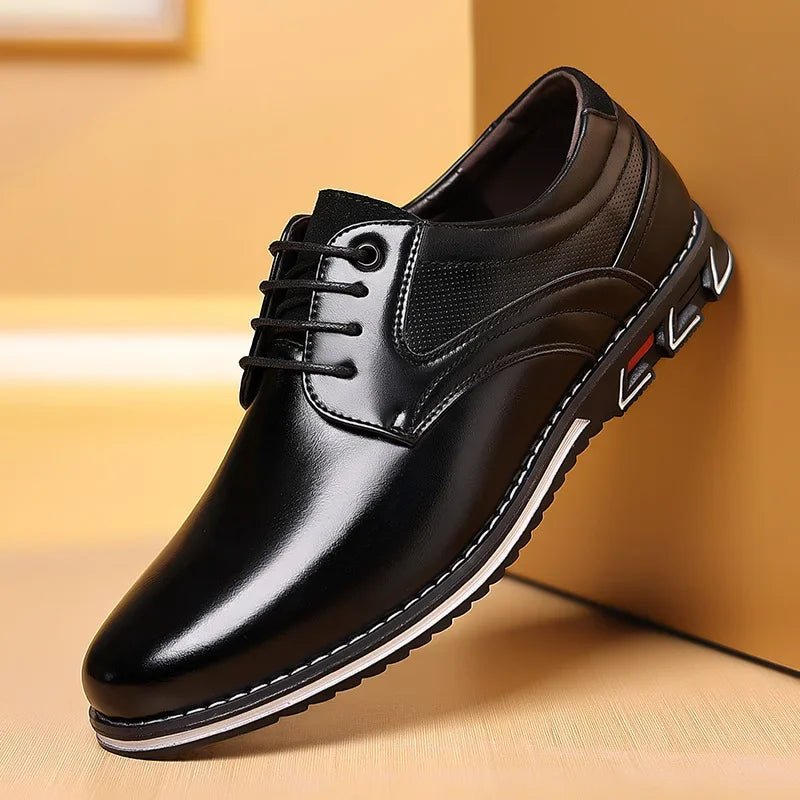 Customizable Men PU Shoes Leather Casual Shoes MNX402270