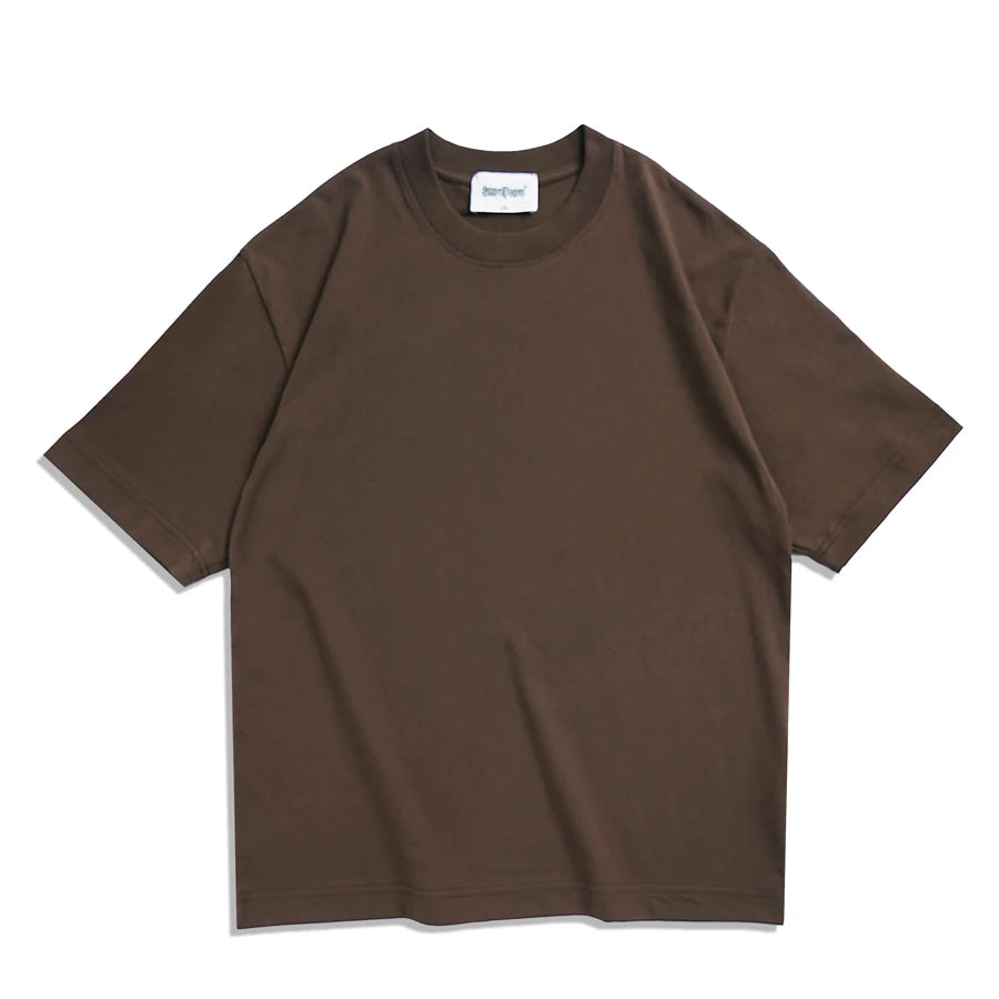 WAVLATII New Oversized Summer T shirts for Women Men Brown Casual Female Streetwear Tees Unisex Basic Cool Tops for Young WT2360
