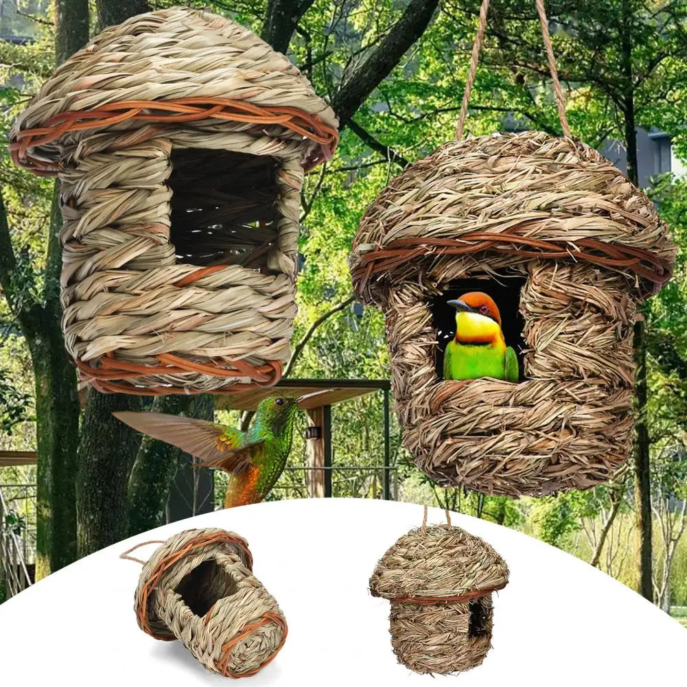 Bird House Creative Breathable Bird Nest Outside Parrot Bird Hanging House Outside Supplies