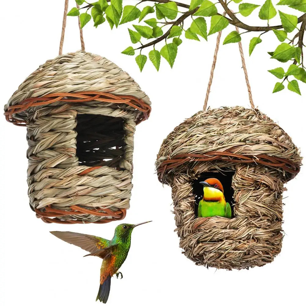 Bird House Creative Breathable Bird Nest Outside Parrot Bird Hanging House Outside Supplies