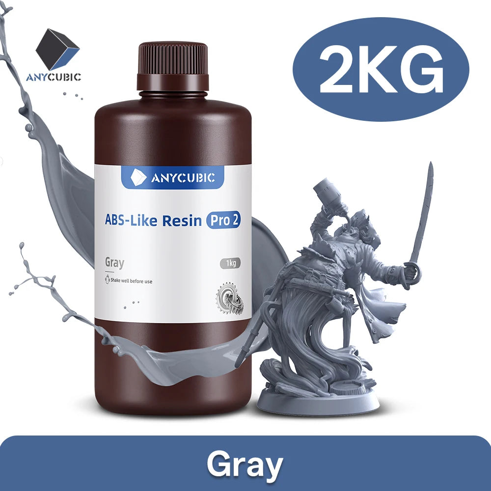 ANYCUBIC ABS-Like Pro 2 3D Printer UV Resin 405nm For LCD DLP Printers Strong Formula Printing Accuracy Up to 0.1mm ABS+ Update
