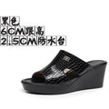 2025 33-43 Summer Wedges Heeled Slippers Ladies Shoes for Women Sandals Peep Toe Outside Women's Slipper Female Platform Sandal