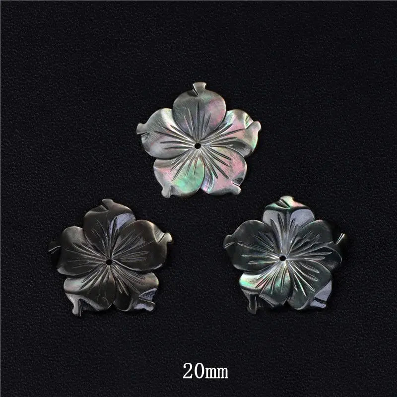 New In Natural Pearl Flower Shape Beads Mother of Pearl Charm Beads Natural Shell Bead for DIY Bracelet Necklaces Earrings Ring