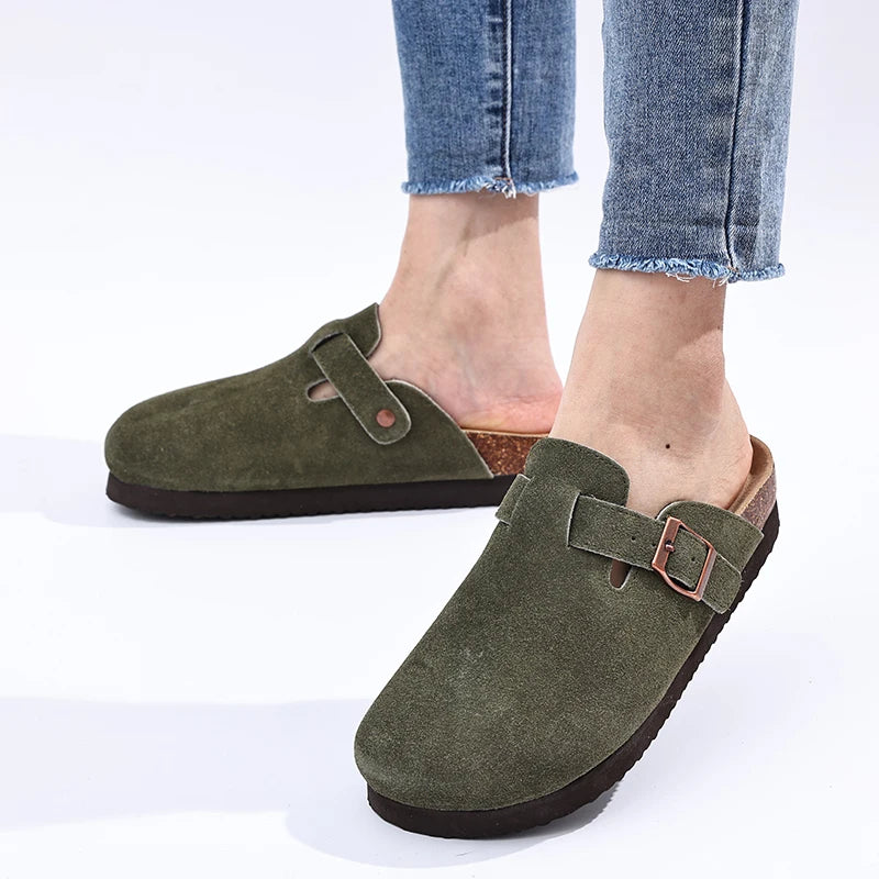 Bebealy Clogs For Women Slippers New Suede Clogs Shoes Outdoor Platform Nonslip Beach Slippers Summer Soft Men Clogs Slippers