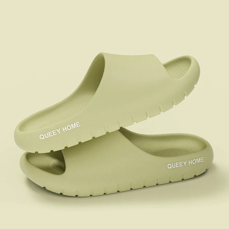 Queeyhome Men Slippers EVA Thick Soled Soft Sandals New Summer Fashion Non Slip Indoor Outdoor Beach Women Shoes