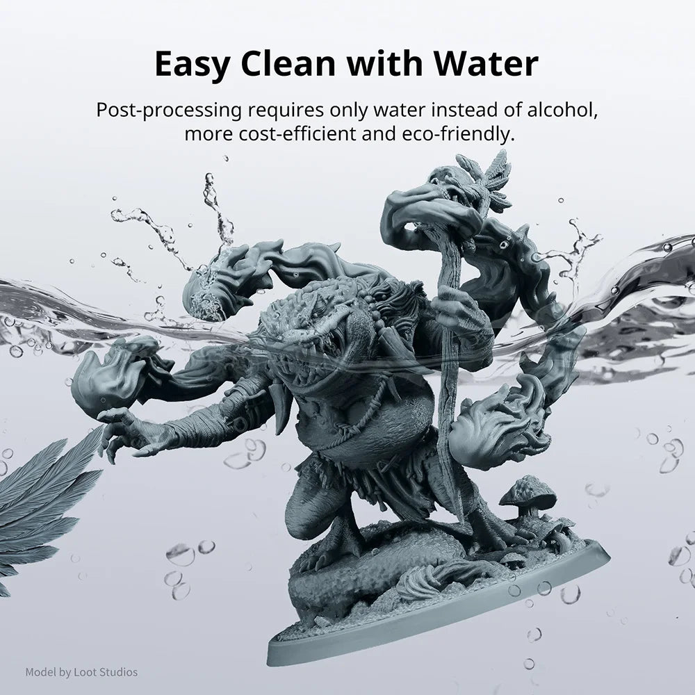 ANYCUBIC 10KG Water-Wash Resin For LCD 3D Printer High Precision Low Odor Low Viscosity 3D Printing Standard Photopolymer