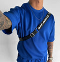 Men 2025 summer fashion sports design sense simple casual solid color quick drying short-sleeved T-shirt trend clothes