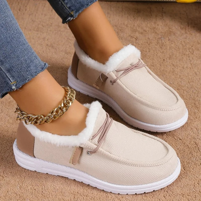 Casual Flats Cotton Boots Winter New Sport Platform Fashion Work Shoes Women Winter New Luxury Hot Plush Boots