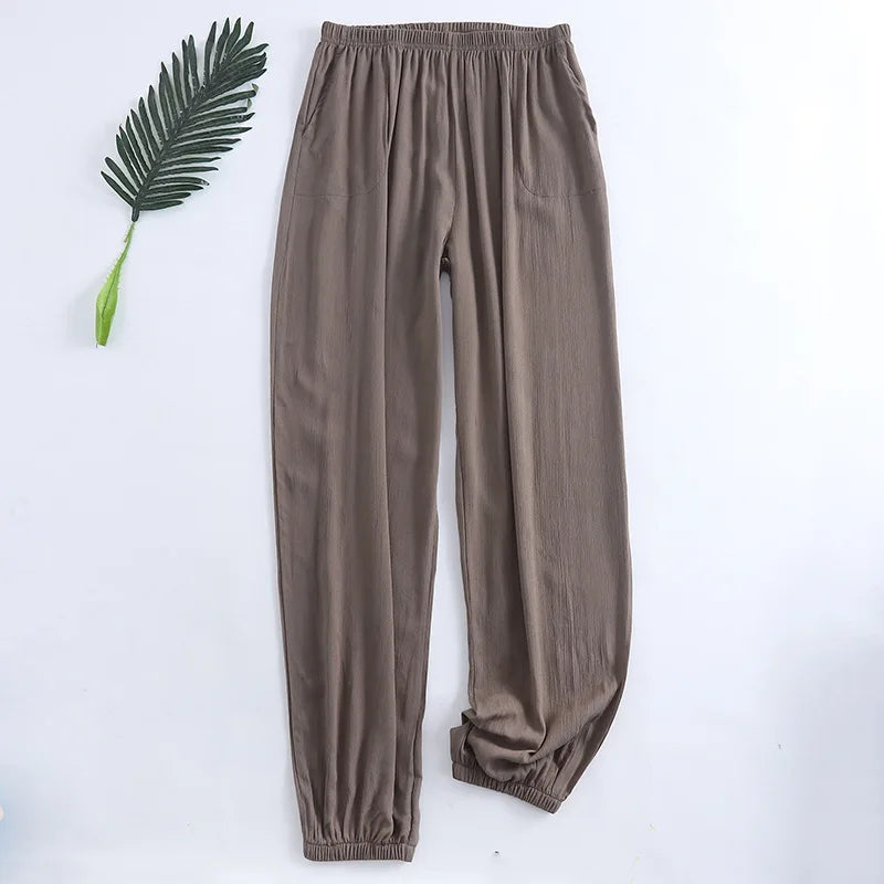 Sleepwear For Sleeping Pants New Casual Plus Size 100% Cotton Spring Autumn Home Wear Pajamas Pant Pantalon Pyjama Trousers