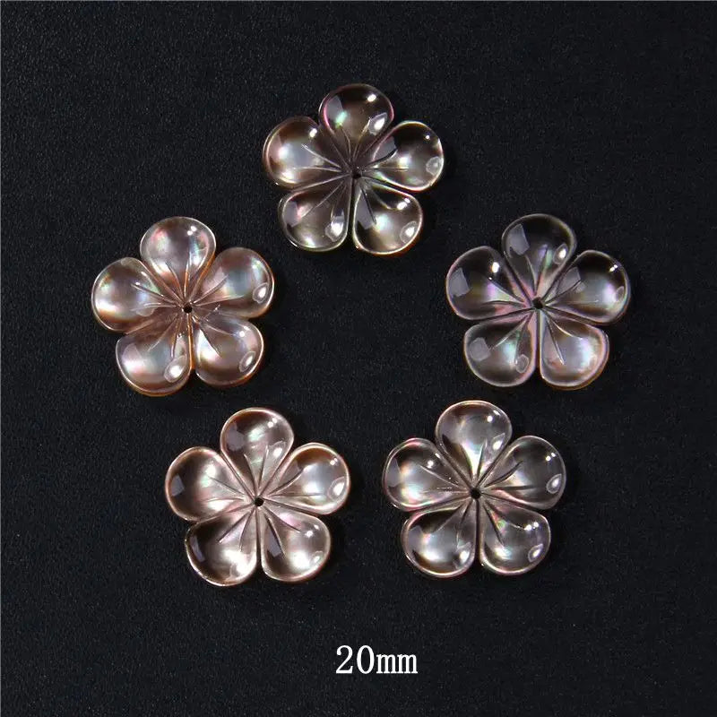 New In Natural Pearl Flower Shape Beads Mother of Pearl Charm Beads Natural Shell Bead for DIY Bracelet Necklaces Earrings Ring