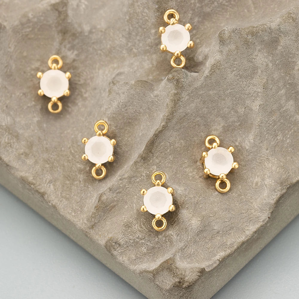 GUFEATHER ME57,jewelry accessories,18k gold plated,nickel free,copper,zircons,charms,jewelry making,diy pendants,10pcs/lot
