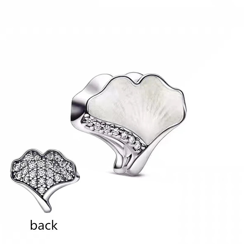 2026 Bestselling DIY Heart&Round Jewelry Gift Fit Original European Silver Bracelet Necklace Flower Charm Coffee Ice Cream Bead