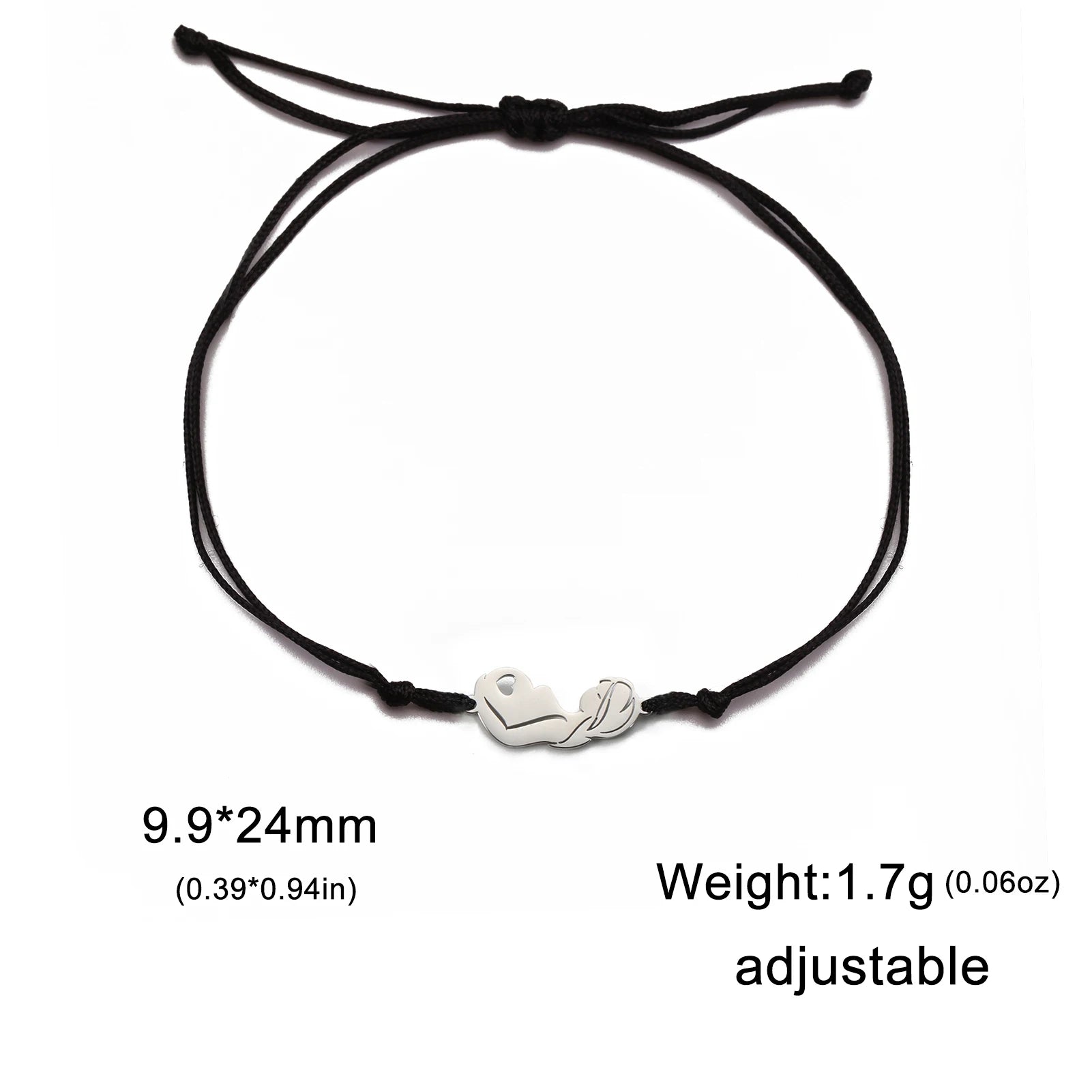 Skyrim Fashion Baby Mom Rope Bracelet Love Family Stainless Steel Charm Bracelets Pulsera Jewelry for Women Mother's Day Gift