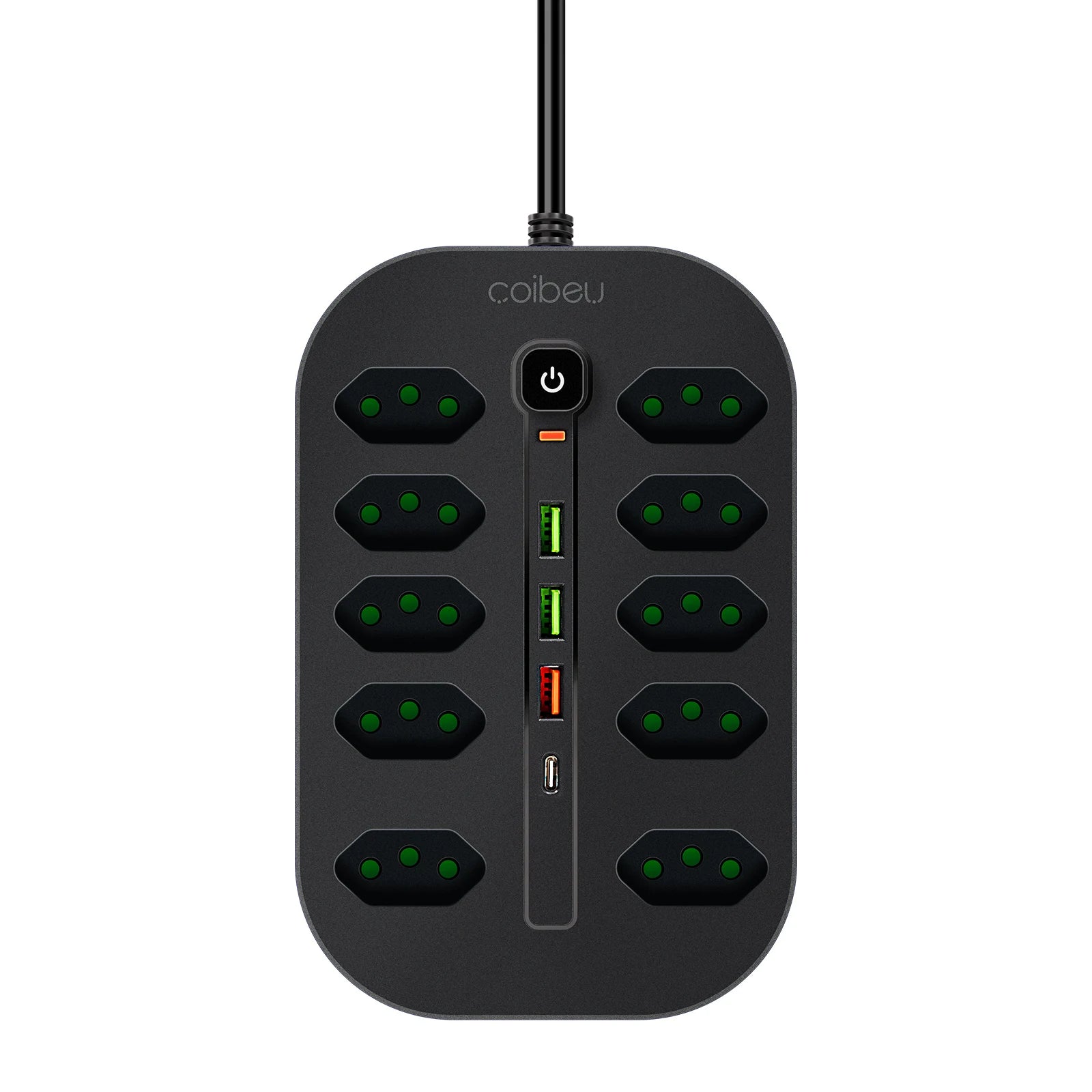 Line Filter, Electric Extension, Socket Extension, Socket Adapter, From Brazil, Coibeu, 10A, 110-220V, Usb Socket