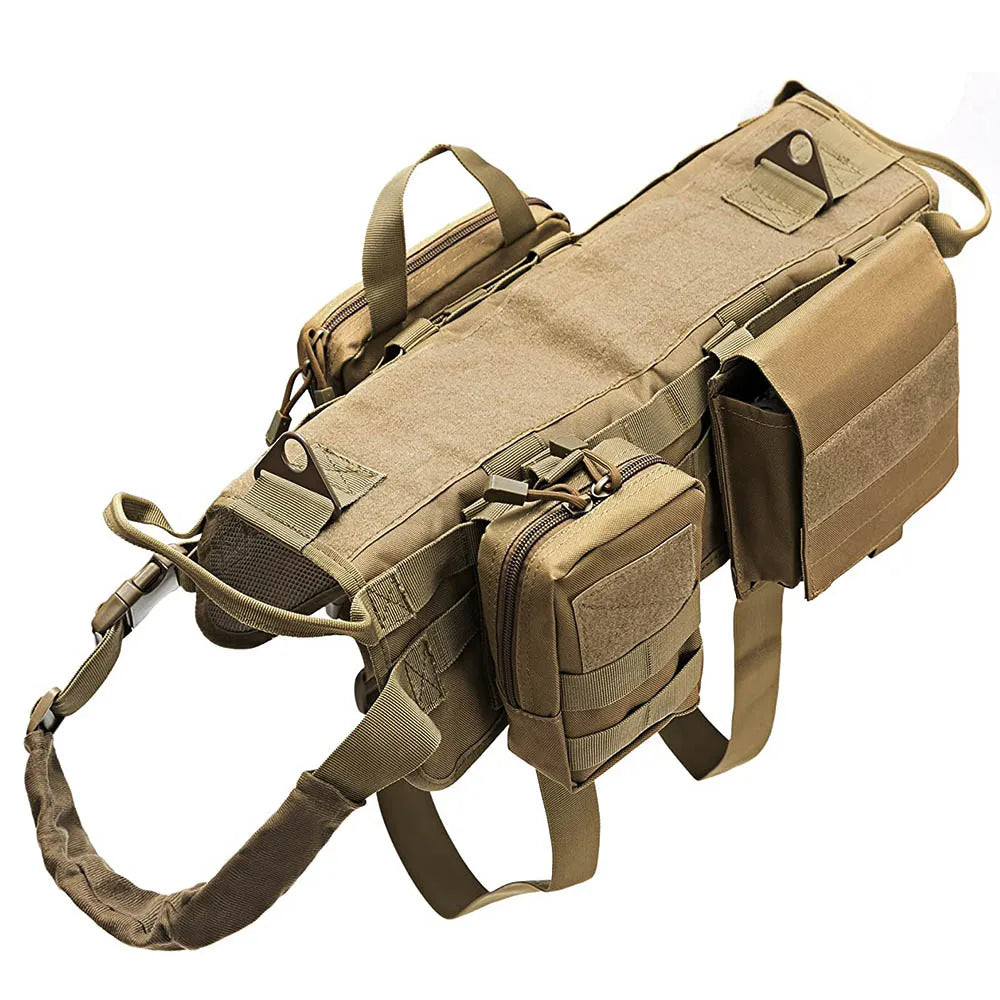 Camouflage Dog Harnesses Pet Tactical Dog Harness and Leash Set German Shepherd Malinois Training Vest For Dogs Accessories