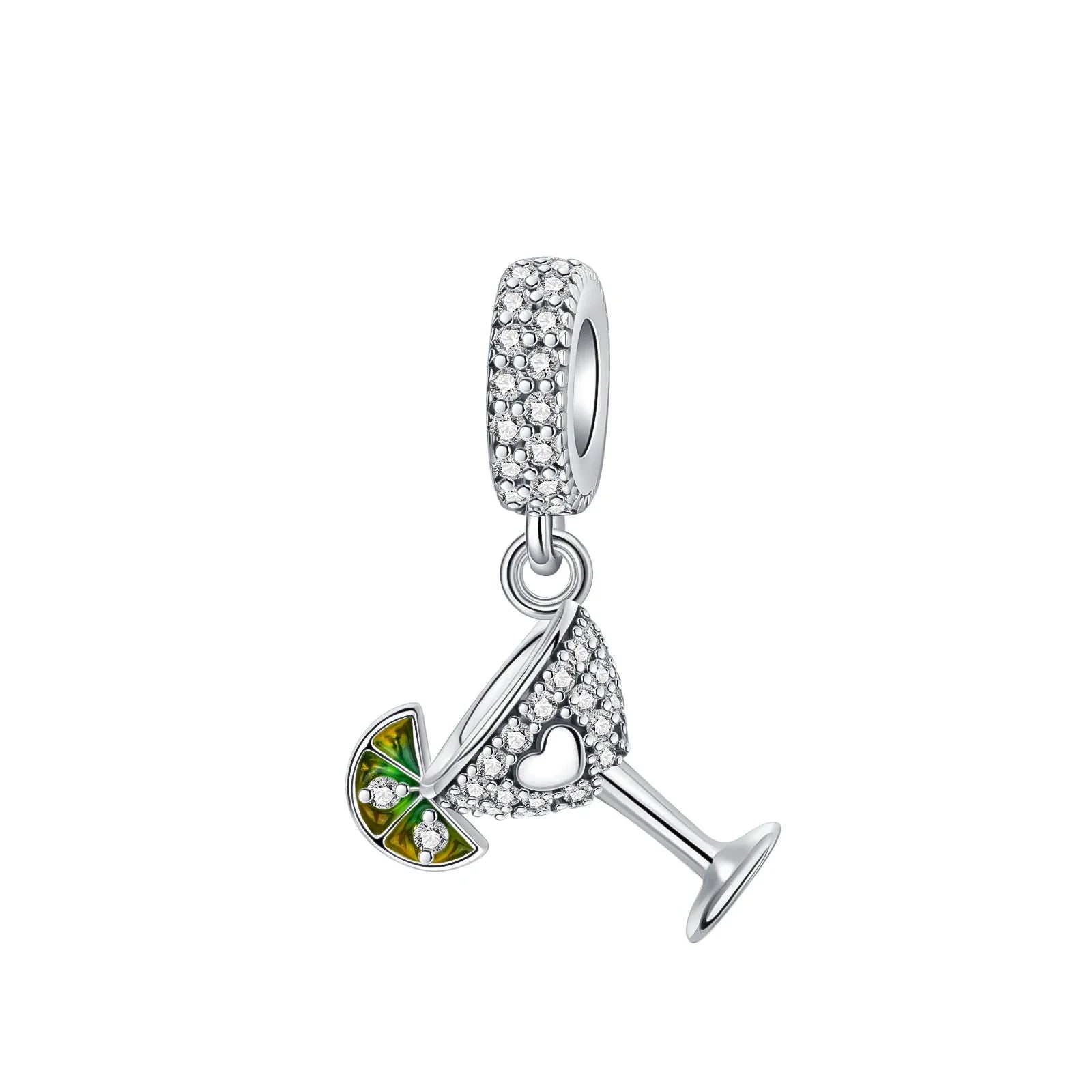 2024 New 925 Sterling Silver Bead Golden Heart-Shaped Lock Birthday Candle Charm Fit Bracelet DIY Women Jewelry