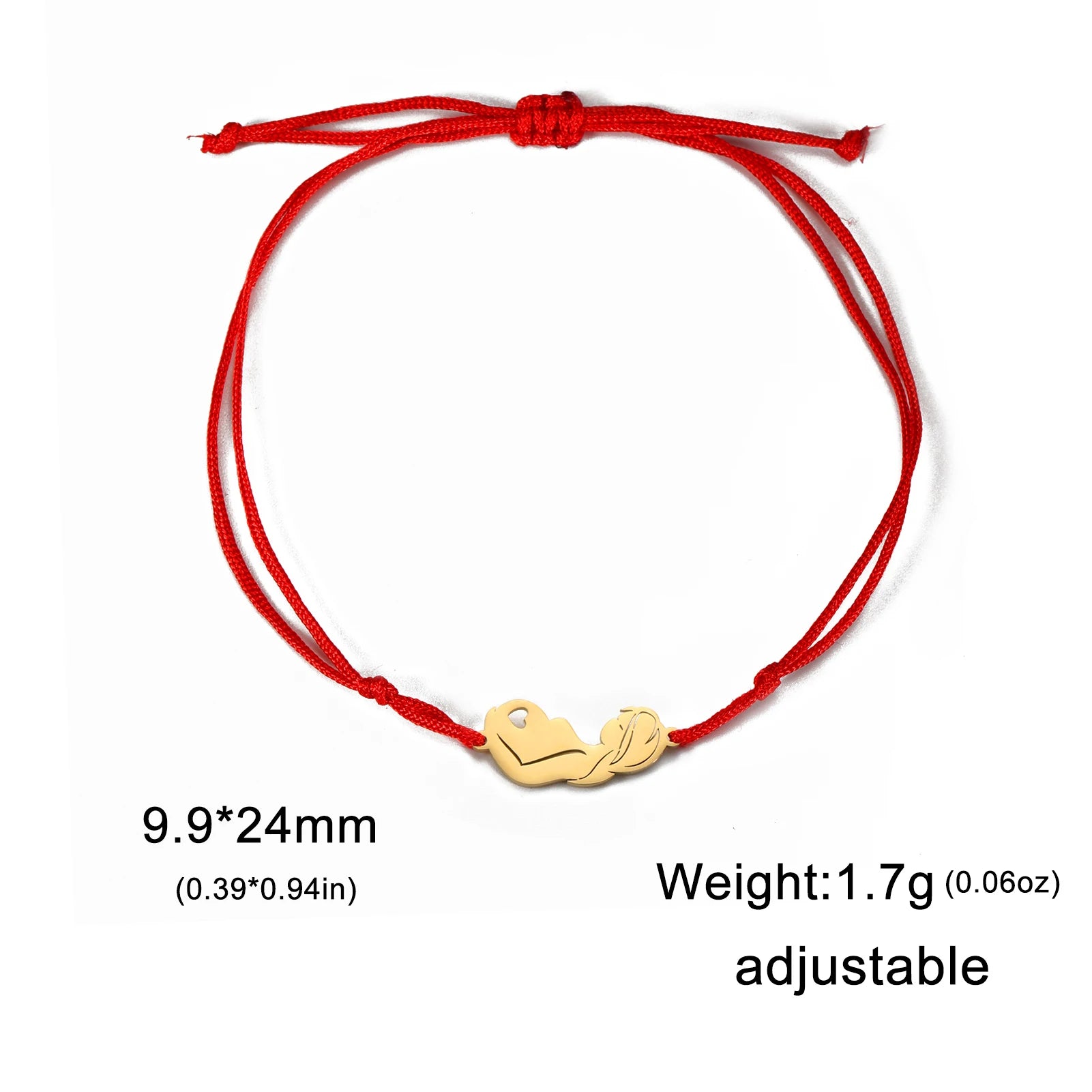 Skyrim Fashion Baby Mom Rope Bracelet Love Family Stainless Steel Charm Bracelets Pulsera Jewelry for Women Mother's Day Gift