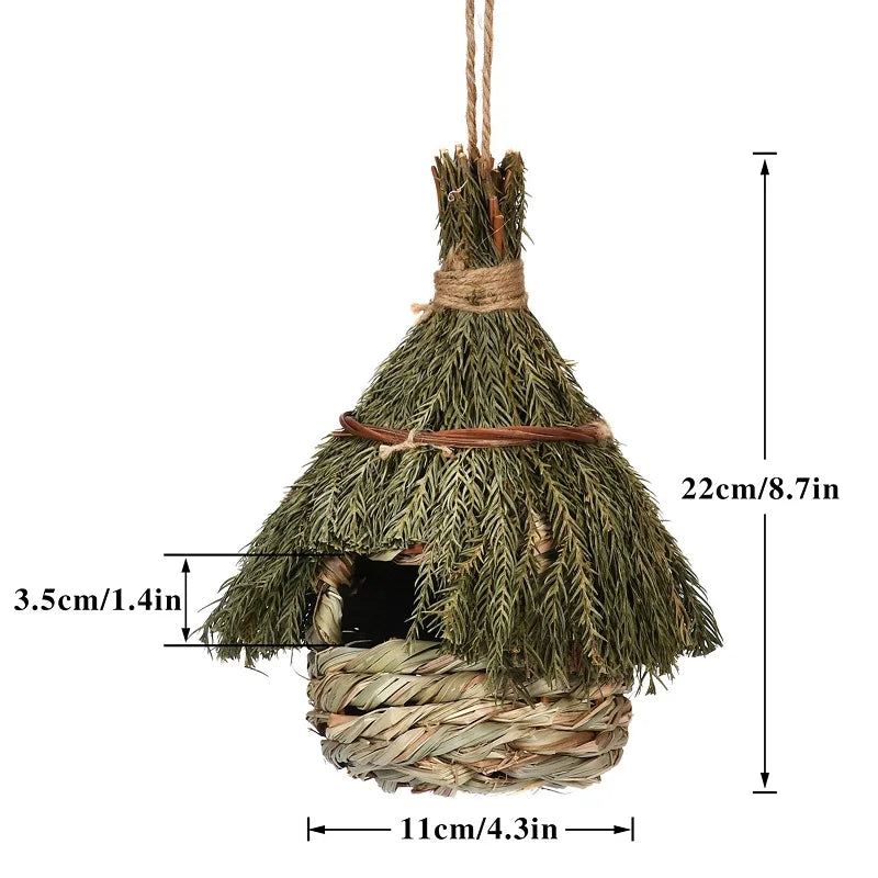 Bird House Creative Breathable Bird Nest Outside Parrot Bird Hanging House Outside Supplies