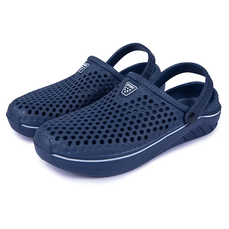 Couple’s EVA Clog Slippers Women Flat Sandals Man Summer Slippers Garden Shoes Outdoor Beach Clogs Home Slide Slip-on Shoes