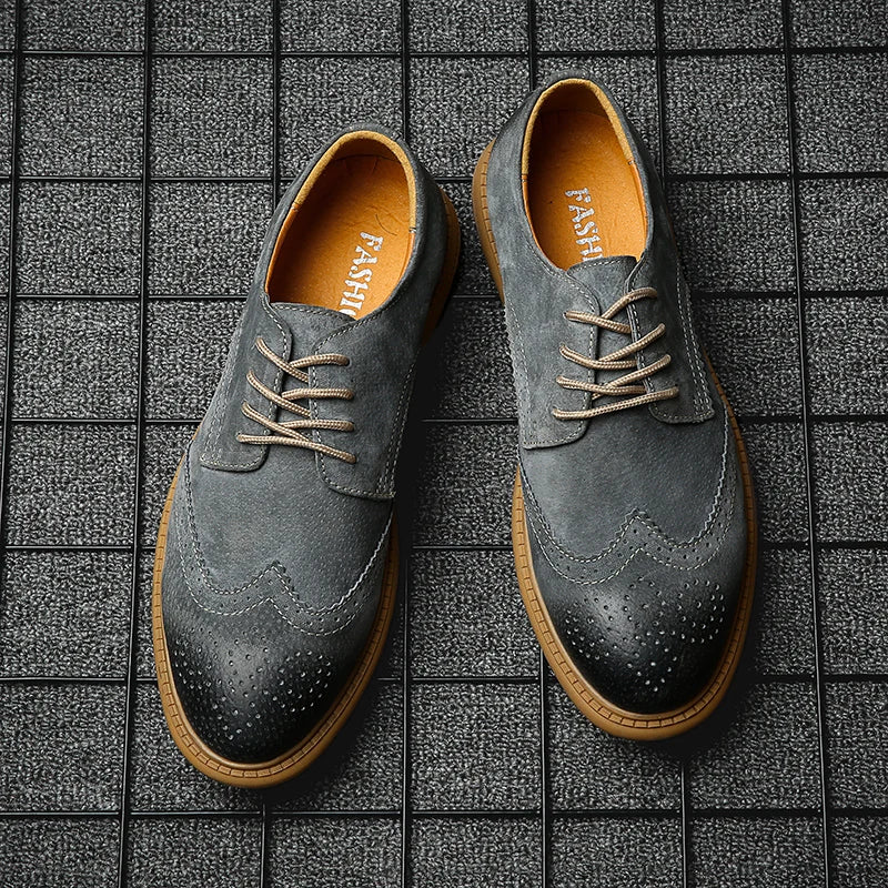 2022 New High Quality Men's shoes 100% Genuine Leather Casual Shoes Waterproof Work Shoes Cow Leather Loafers Plus Size 38-48