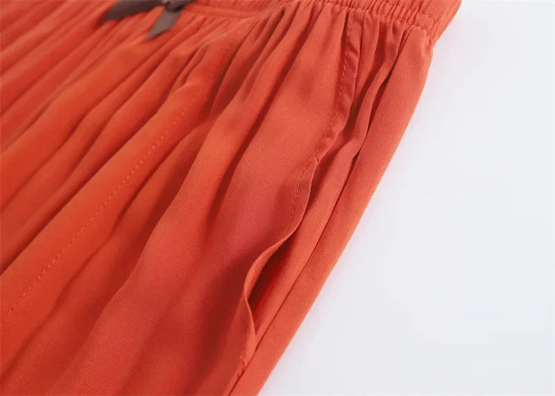 Spring and summer new women's trousers 100% viscose leg + straight casual breathable comfortable plus size home sleep pants cute