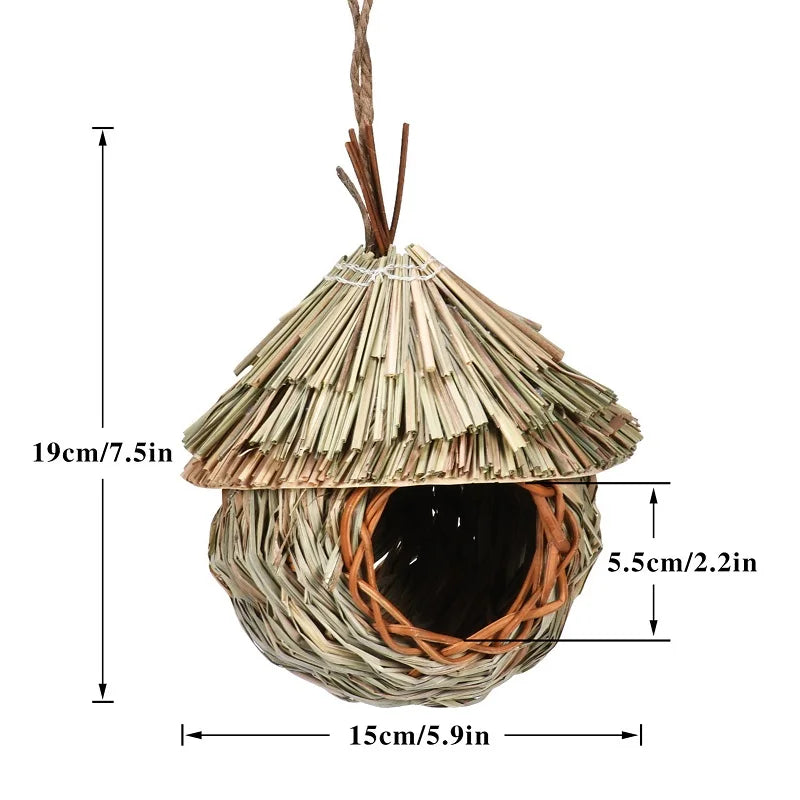 Bird House Creative Breathable Bird Nest Outside Parrot Bird Hanging House Outside Supplies